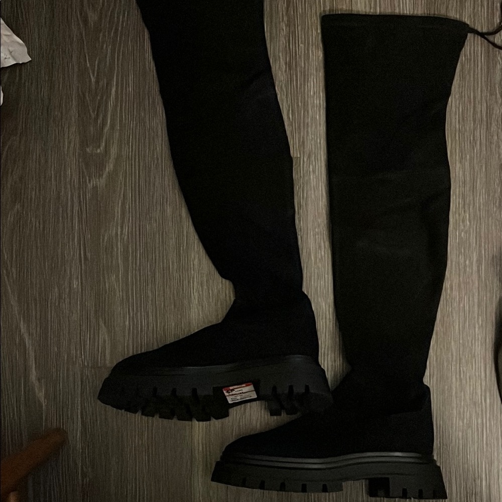 Stuart Weitzman Black Knee-High Boots